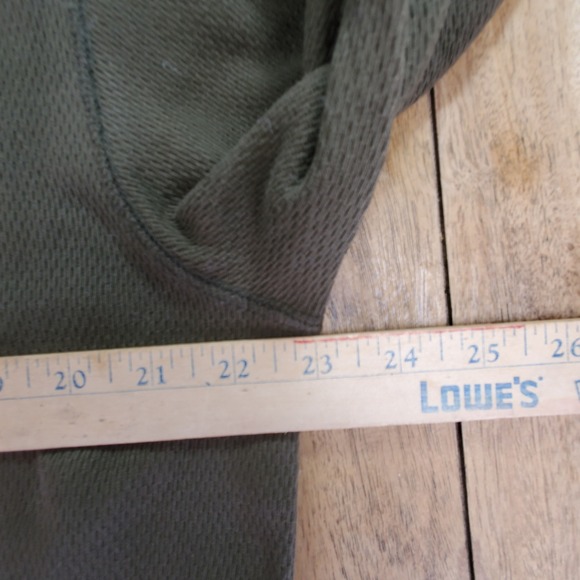 Filson Waffle Knit Henley Mens Medium Mossyrock Olive Green Thermal Long Sleeve - Picture 5 of 8